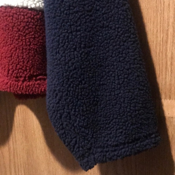 Flag Star Buttons Red White Blue Fleece Christopher Banks - Picture 8 of 15